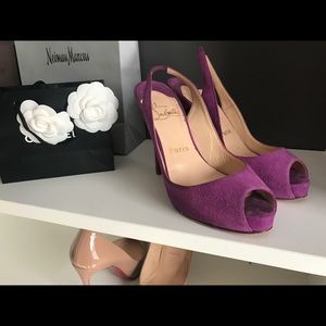 Christian Louboutin Pink Prive Slingback
